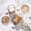 1 Packung Glas-Wattestäbchenhalter Spender Set Badezimmer-Organizer für Wattestäbchen Wattepads Klare Gläser Make-up-Aufbewahrung Badezimmerzubehör
