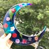 Diy Crystal Epoxy Mold Wall Decor Pendant Jewelry Mold Hanging Pendant Decoration Witch Moon Mirror Silicone Mold