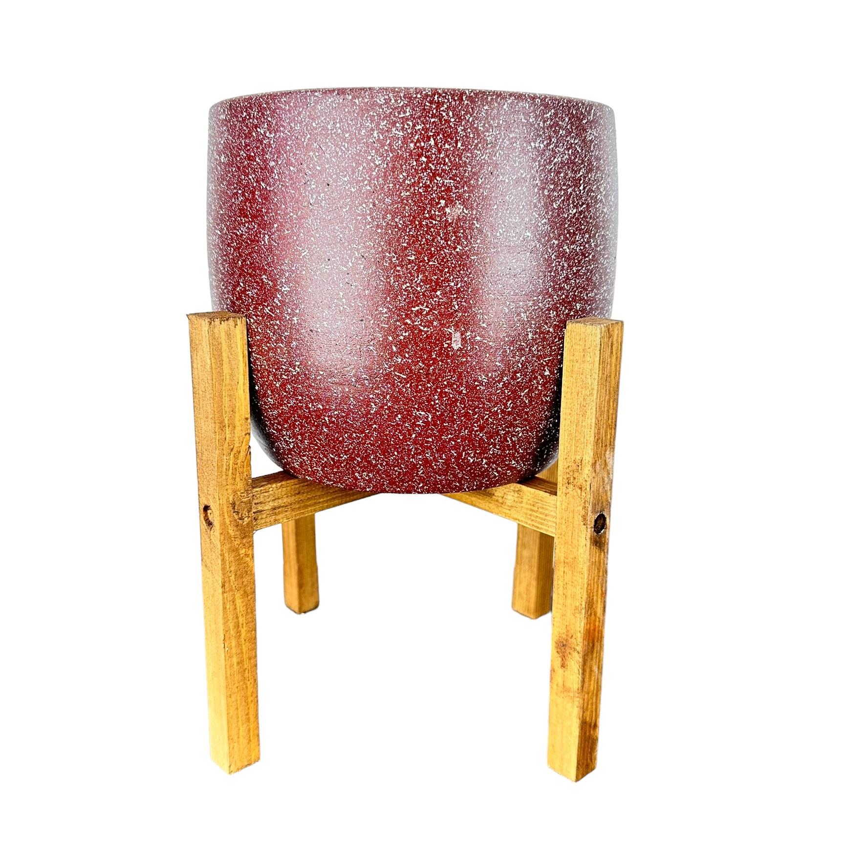 

Bitki Tasarımı Bordo Granit Toprak Saksı Saksılık Salon Çiçeklik 4 Ayaklı - 19 CM