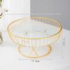 European Light Luxury Ceramic Fruit Tray Creative Living Room Home Fruit Basket Afternoon Tea Candy Dessert Stand Dessert Tray