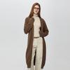 Women's Winter Mid-Length V-Neck Wool Sweater Cardigan