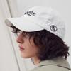 RE RHEE LOGO EMBROIDERED AQUA BALL CAP WHITE