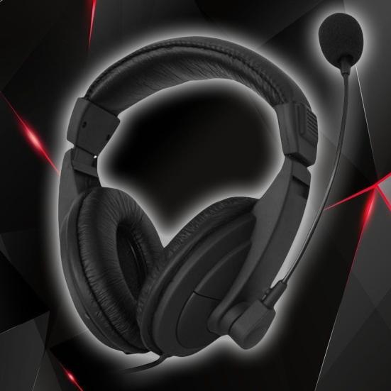 G750 Universal 3.5mm Jack Over-Ear Business Computer Headset Headphone with Mic