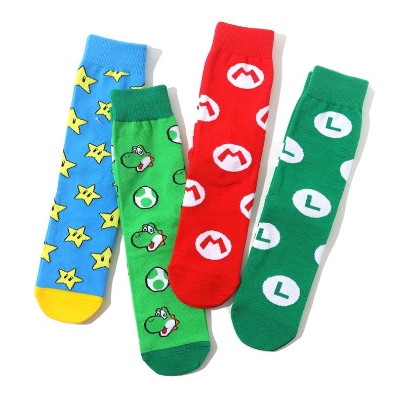 Men's & Women's Trendy Mid-Calf Cotton Anime Star Socks