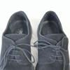 Made In France KENZO Suede Plain Toe Leather Dress Shoes Men’s 41 25.5-26.0 Black Vintage