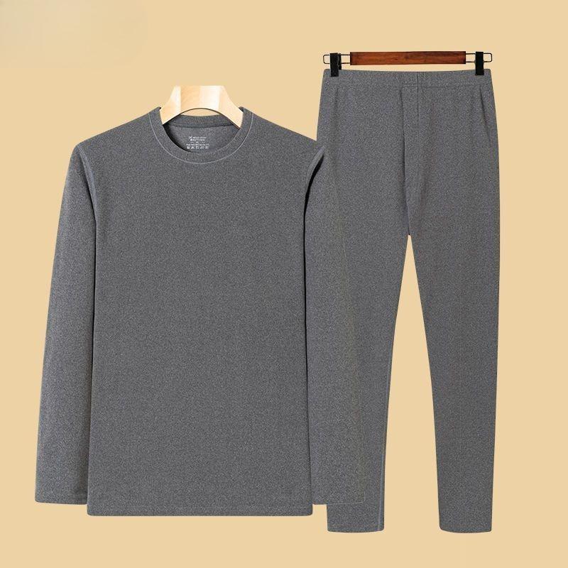 Herbst-Winter Deutscher Samt Thermo-Unterwäsche-Anzug mit Selbsterwärmendem Verdicktem Fleece