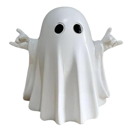 

Хэллоуин Фигурка Привидения Милая Маленькая Статуэтка Привидения на Палец Жуткое Полимерное Настольное Украшение для Дома, Офиса, Декора Стола 1pc B