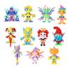 Halloween 3D Printed Toys Cute Cartoon Figure Models Home Tabletop Ornaments Decorative Crafts Children's Gifts Movable Humanoid