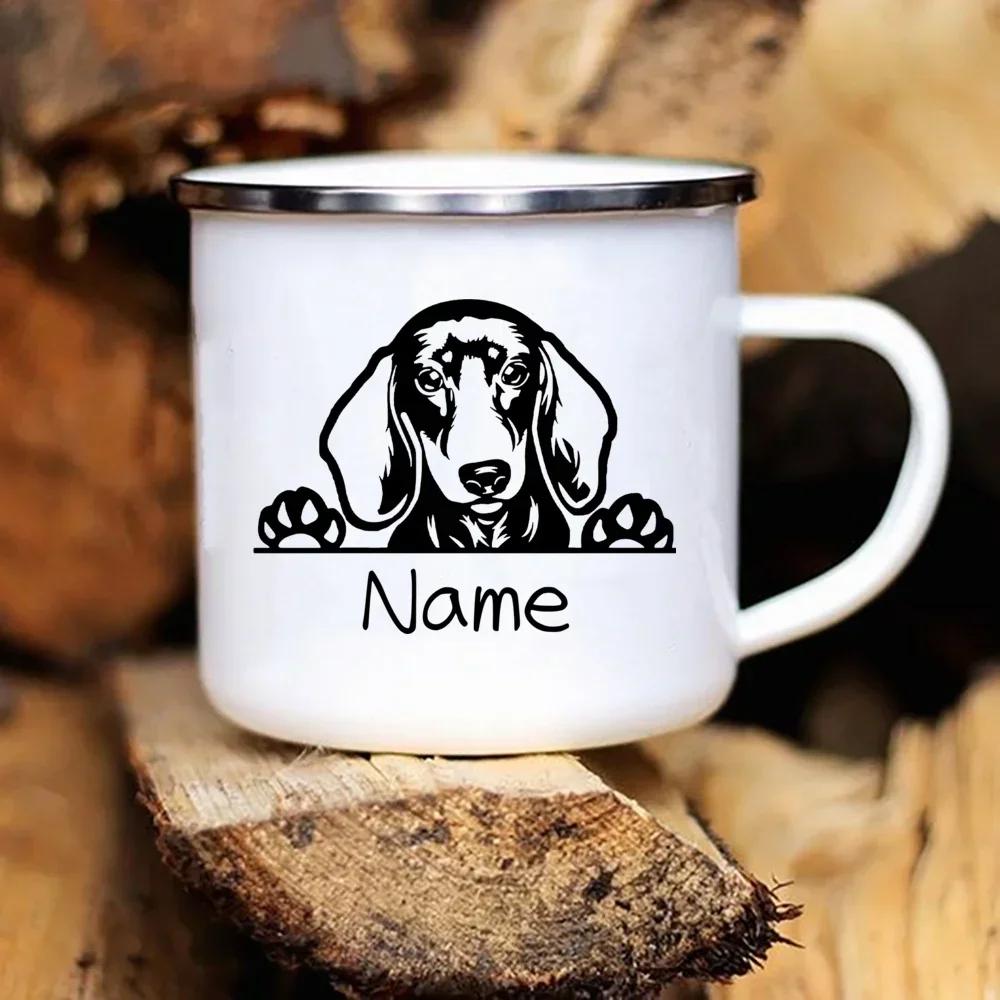 Personalized Pets Enamel Mug Custom Cup Funny Cups of Coffee Cup for Tea Beer Mugs Drinkware Rare Travel Cute Original Unusual