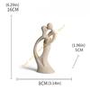 Paarskulpturen Sandstein Kuss Liebende Paar Statue Abstrakte Figuren Romantiker Leidenschaftliche Liebe Ornament Heimdekorationen 55KF