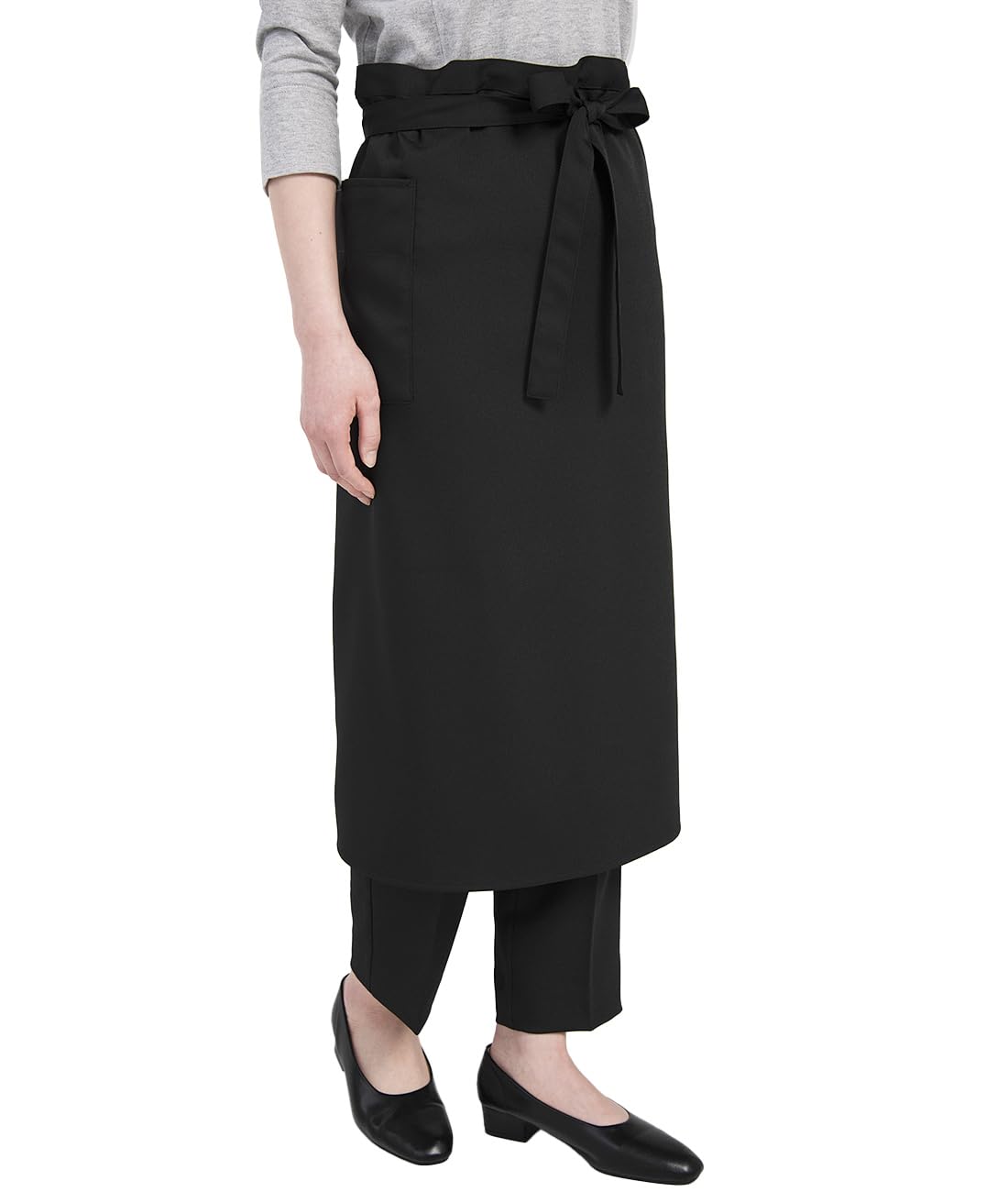 

Seven Uniform Apron CT2299 Sommelier Apron, Stretch, Chlorine Resistant, Anti-Static, CT2299-9, Size 9, Black, F