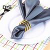 8 Pcs Napkin Rings Round Metal Napkin Holders Spring Design Reusable Napkin Rings for Table Settings Wedding Dinner Party