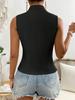 V-neck Button Sleeveless Cardigan Vest, Small Suit Vest, Vest Top