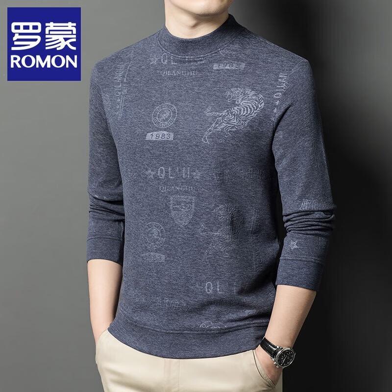 

ROMON Мужской повседневный свитшот с круглым вырезом, принтом и длинными рукавами 2XL