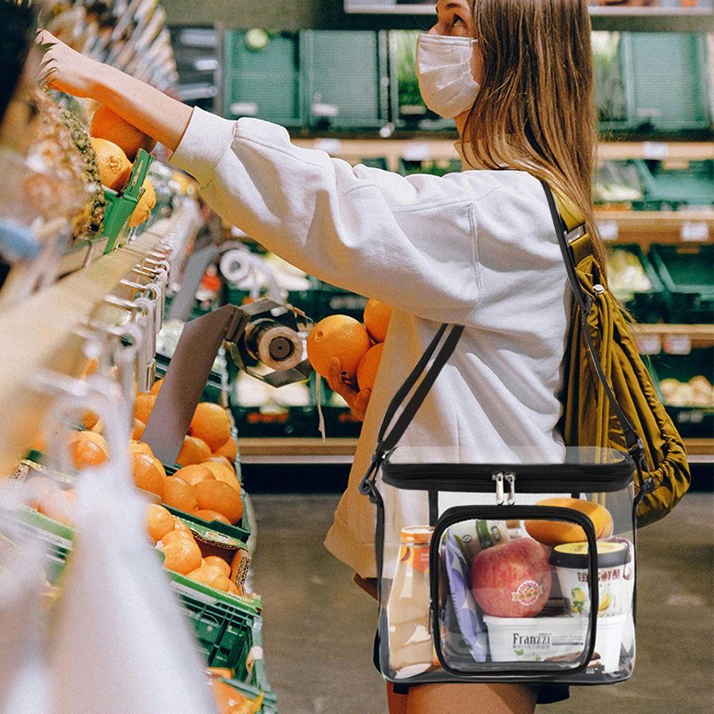 Nepromokavá svačinová taška na zip Průhledná plážová taška Tašky na praní Cestovní úložná taška Unisex