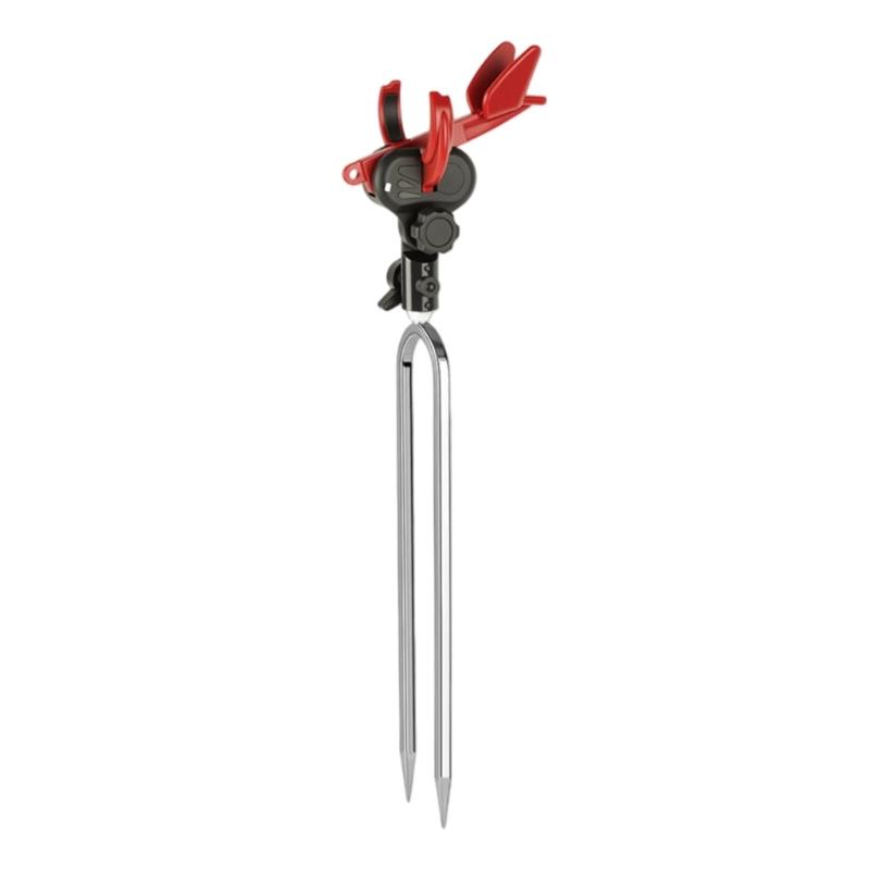 Auto Lock Fishing Rod Holder with 360 Degree Rotation and Steel Base Universals Fishing Poles Holder for Secure Angling
