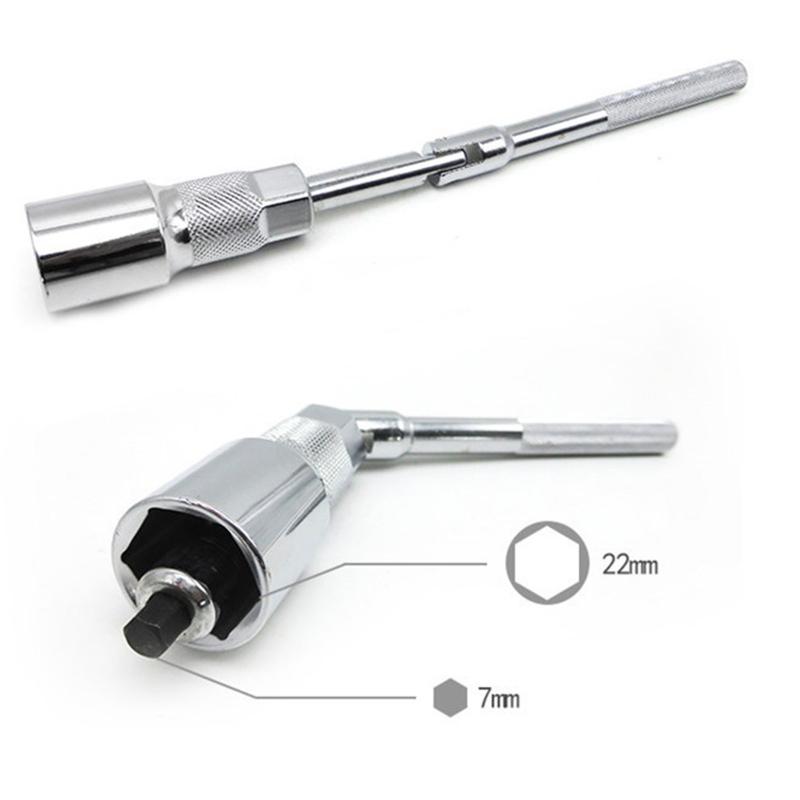 For CR-V 24/27mm Hex Socket Wrench Rear Shock Absorber Repair Tool for Car Automotive Front/Back Shock Absorber Manual T