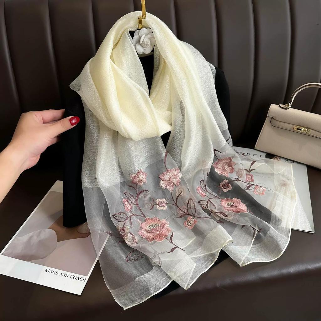 Solid Silk Wool Scarf Women Shawls Scarves Summer Lady Hijab Winter Fashion Warm Bandana Foulard Pashmina