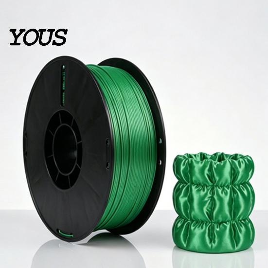 3D Print Filament Silk PLA Printer 1.75mm, 1Kg Spool, Low Warping No Clogging for Printing Projects, Neatly Wound Metal Texture Pla