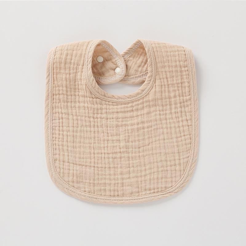 Soft U-Shaped 4-Layer Cotton Gauze Baby Bib: Absorbent and Lightweight for Spring and Summer