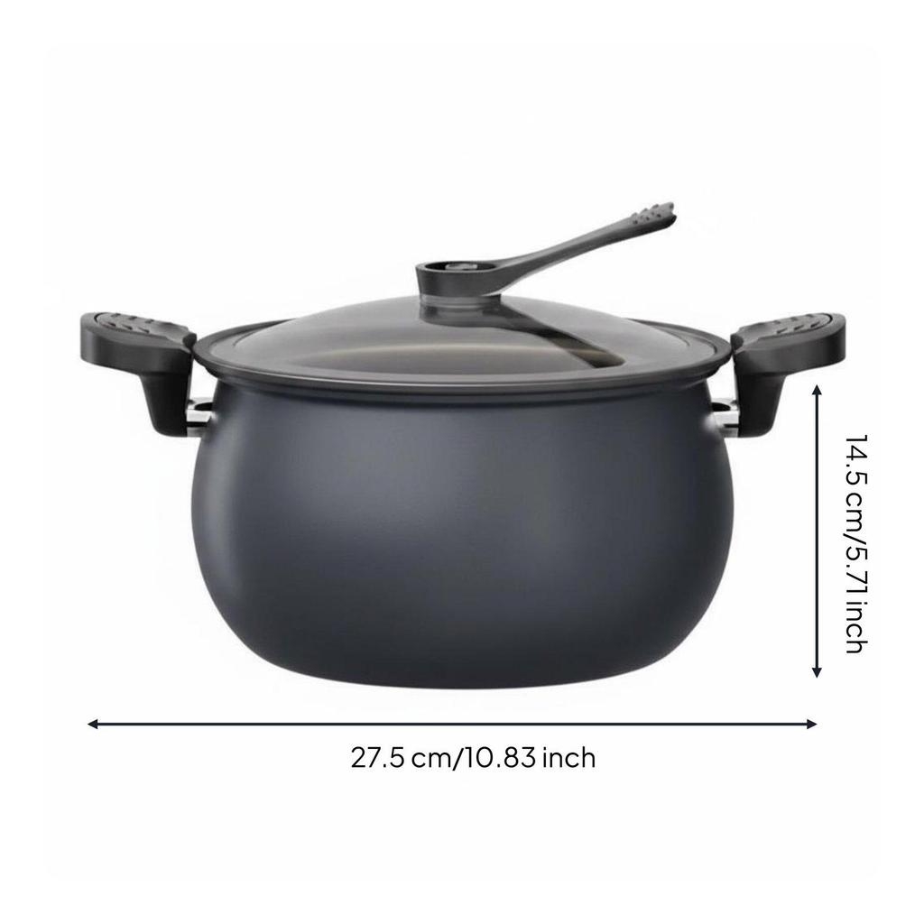 Micro Pressure Cooker Induction and Gas Compatible Multi Function Stew Pot