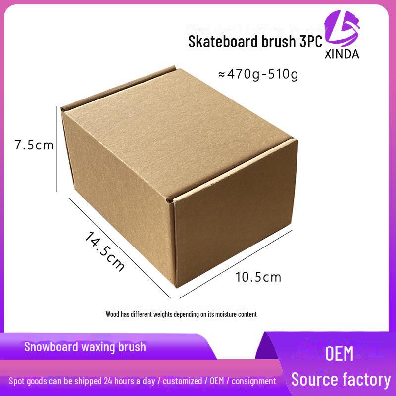 Snowboard Vaxningsborstset: Vaxborttagning, Polering, Dekontaminering med Mässings-, Nylon- och Hästhårsborstar