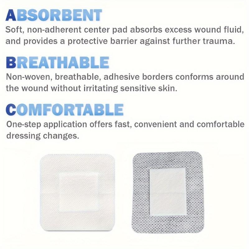 40PCS Waterproof and Breathable Sterile Wound Sticker - Light Beige, Friendly Sticky No Residue Multi-Size Grid Design