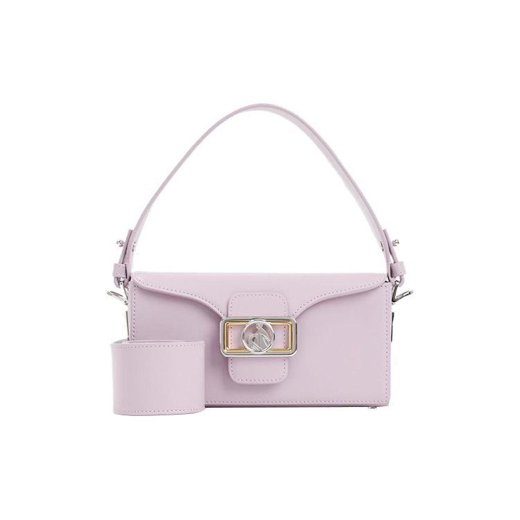 

Lanvin Removable Shoulder Strap Calfskin Shoulder Crossbody Handbag Women handbags Light-Purple LWBGBR06PALMP23761 Basic Set (Bag+Dust Bag)
