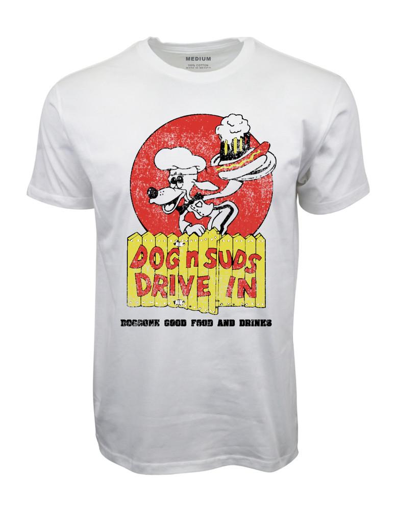 DOG N SUDS  DRIVE IN  WHITE GRAPHIC T-SHIRT Unisex T-Shirt S