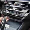 Für BMW 5er G30 G38 2018-2023 Kohlefaser Mittelkonsole Armaturenbrett Panel Abdeckung Zierleisten Aufkleber Innenraum Tuning Zubehör