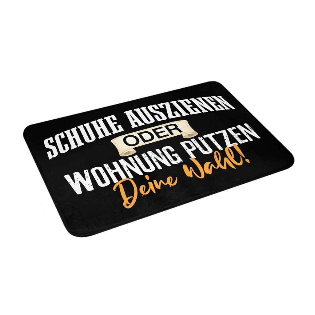 Humorous Take Off Your Shoes Or Clean The Apartment Doormat Anti-Slip Entrance Bathroom Kitchen Door Floor Mat Garage Carpet Rug