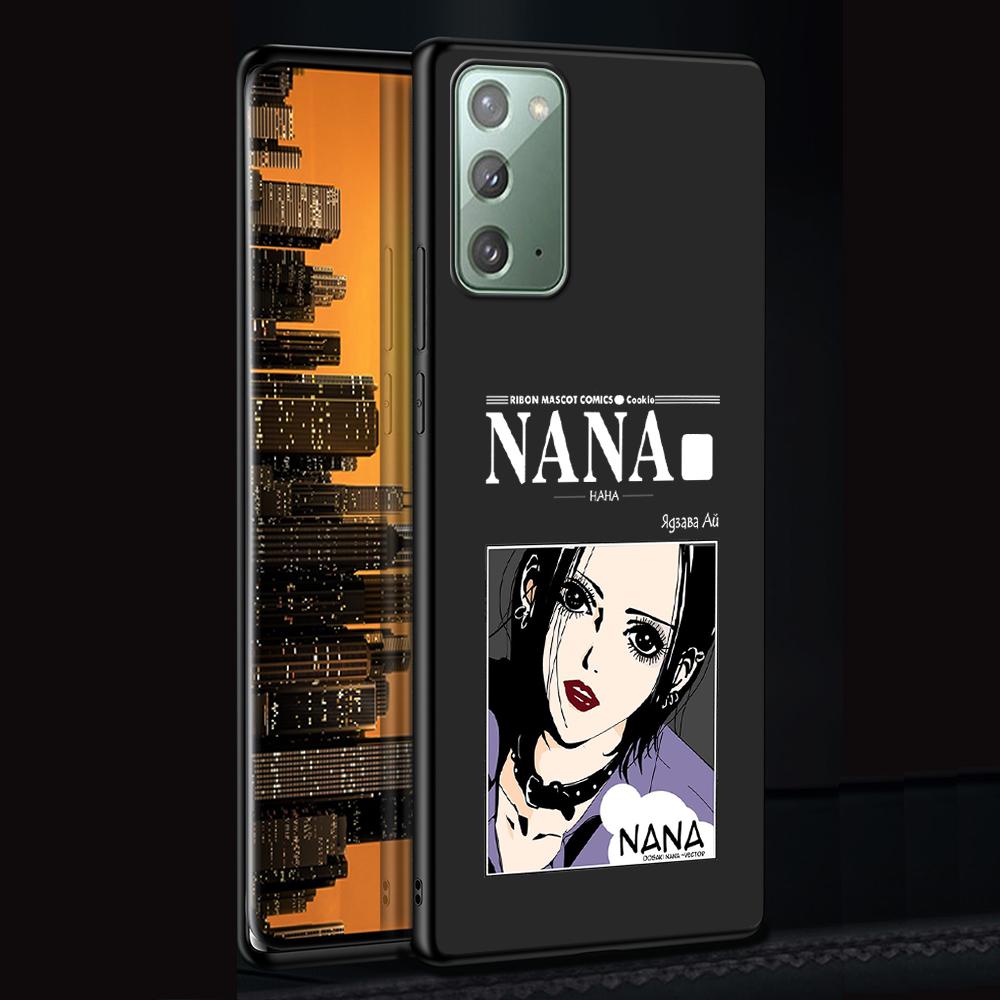 Anime Nana Osaki Phone Case for Samsung Galaxy Note 20 Ultra 10 Lite 9 8 S22 Plus M31 M30s M11 M12 M21 TPU Black Soft Cover