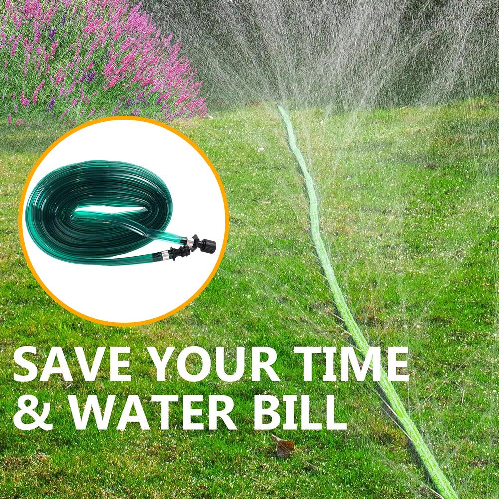 Sprinkler Heads and Soaking Hoses Set Garden Lawn Watering Irrigation Spray Kit Automatic Ground Soaking Drip Hose Sprinkler