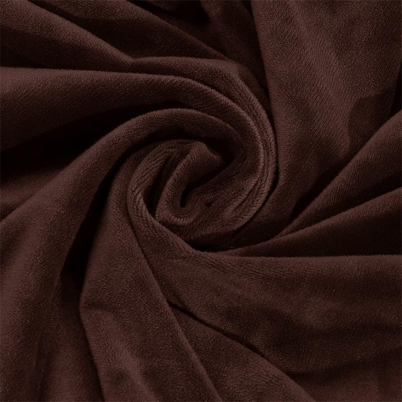 Multi-Season Waterproof Velvet Chair Cover for Home, Restaurant, or Hotel
