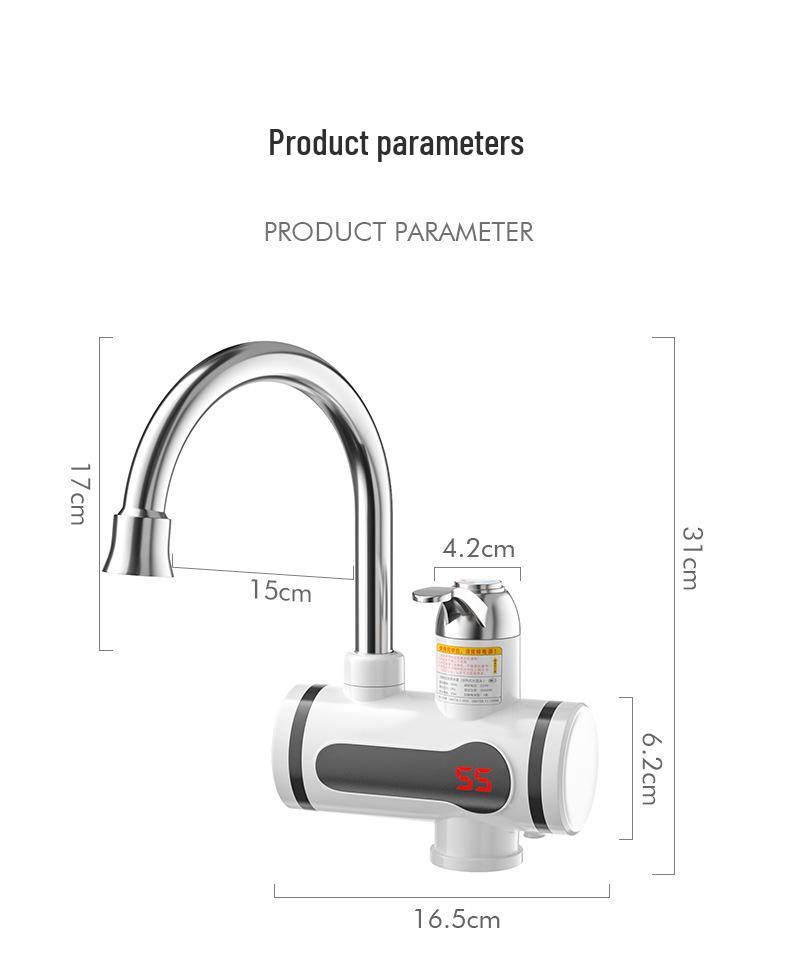 Instant Hot Water Faucet for Kitchen: Quickly Heats for Washing and Dishwashing, Dual Use for Hot/Cold Water.