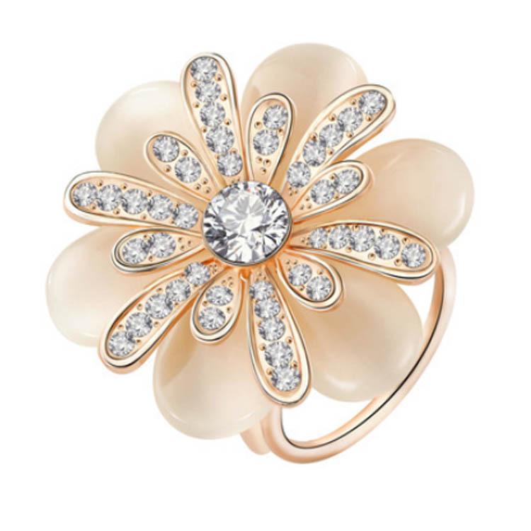Korean Camellia Pearl Brooch with Rhinestone, Crystal & Cartoon Design - Women's Scarf Buckle 