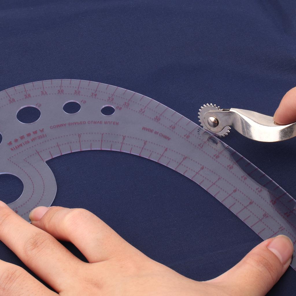 Rigle de Cusut DIY, 2 Buc/Set Riglă Curbă în Formă de Virgulă, Riglă Curbă Franceză pentru Croitorie, Mâneci de Schițat Haine pentru Designeri Croitori Începători