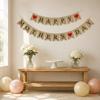 Joyful Mother's Day Banner Reusable Mother's Day Banner Rustic Party Bunting Long-Lasting Hanging Decoration Heartfelt Design