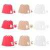 50pcs DIY Crafts Xmas Tree Hanging Christmas Card Label Kraft Paper Tags Snowflake Thanks Tag
