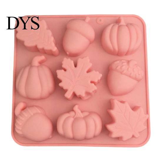 Silicone Molds for Homemade Chocolate DIY Pumpkin Leaf Maple Flower Mold, Candy Jelly Pudding Cake Durable Desserts Soap Candle Tray, Non Stick