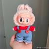Suspenders Suit For 17cm Labubu Doll Clothes All-match Colour Outfit Doll Accessories Fashion Design Lovely Little Bear Star