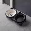 Ceramic Cat Bowl, Cat Food Bowl, Pet Bowl, Dog Bowl, Pet Feeding Bowl with an Inclined Mouth To Protect the Cervical Spine and Prevent Tipping,