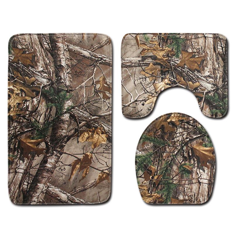 Animal Tree Print Bathroom Decorative Carpet Non-Slip Floor Mat Door Mat