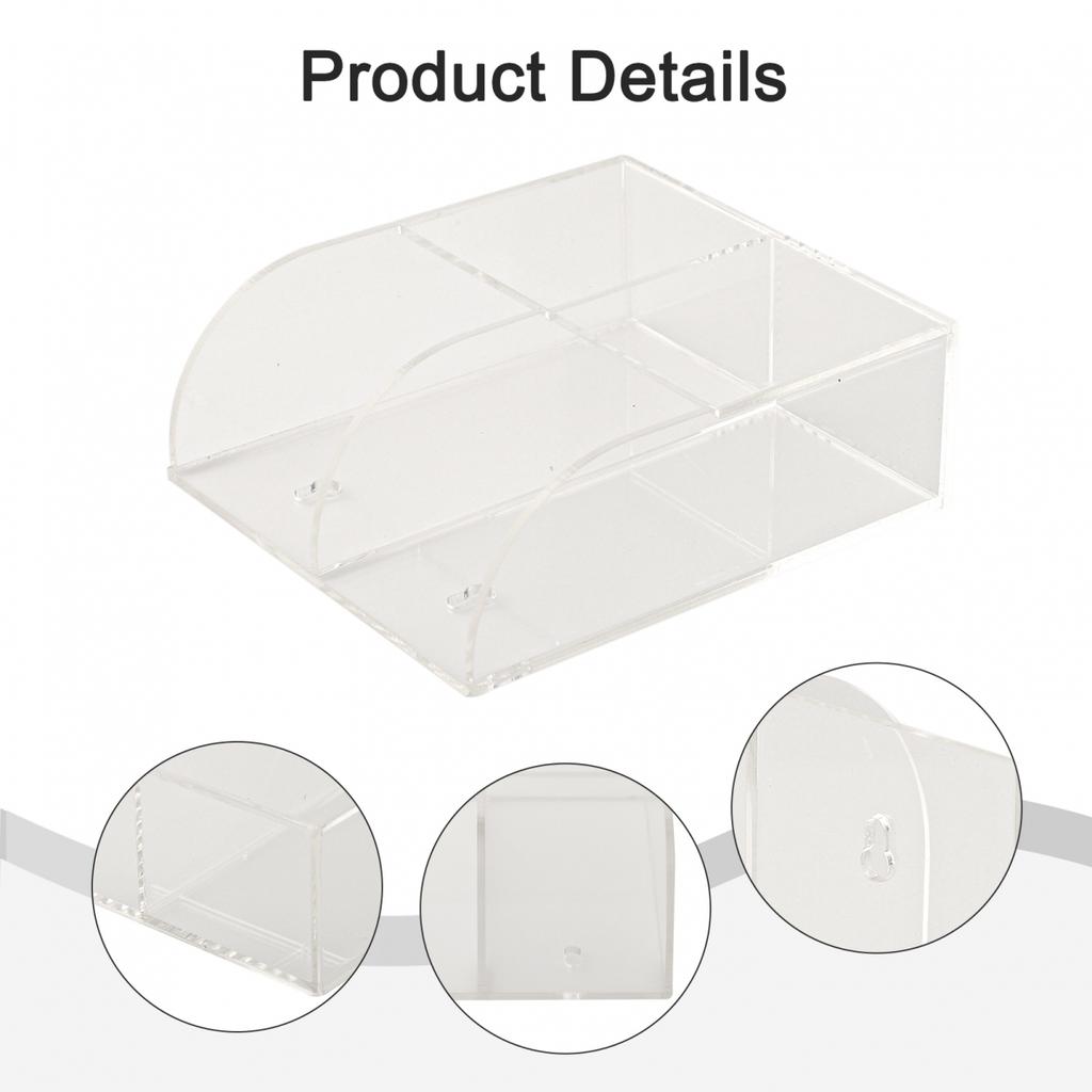Remote Storage Box Bracket Acrylic Clear Holder Case
