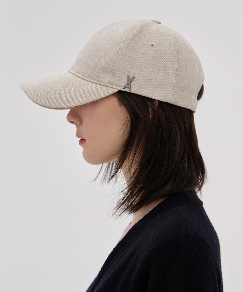 Bajal Va Studded Pigment Ball Cap Beige
