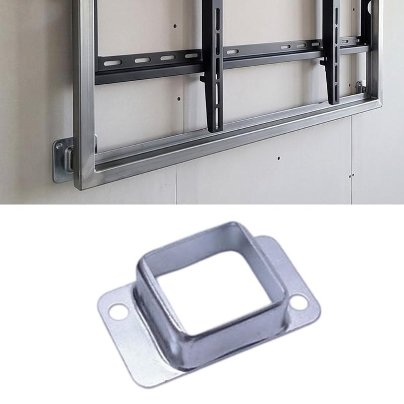 Fence Wall Mount Bracket Replacement Double Flange Square Brackets Deck Fence Wall Mount Rail End Bracket Connector