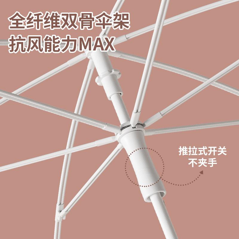 High-end waterproof umbrella, cute cartoon for tall students, enlarged and bold 16-bone weather and rain umbrella