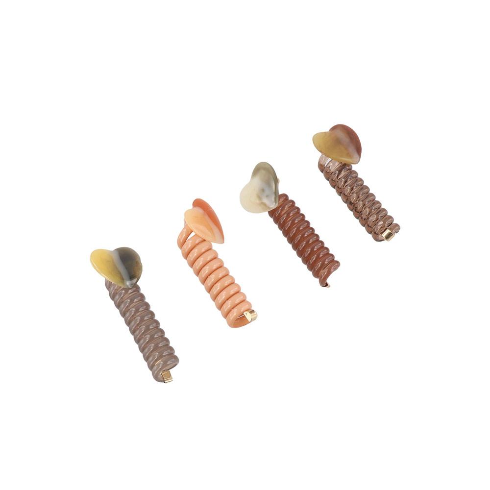 Elastic Telephone Line Headband Love Heart Braid Hair Tie Fashion Telephone Wire Hair Rope  Girl