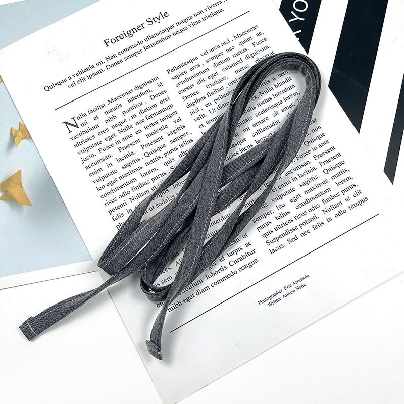 Spring/Summer Thin Tie & Belt Set: Solid Color, Versatile & Simple Clothing Accessories