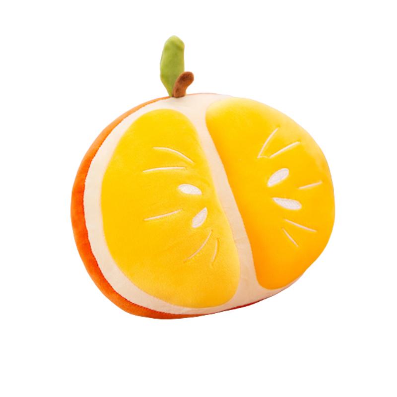 

Orange Plush Durian Toy Fruit Stuffed Doll Pillow Cushion For Home Bedroom Decor Orange
